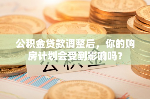 耿马公积金贷款调整后，你的购房计划会受到影响吗？