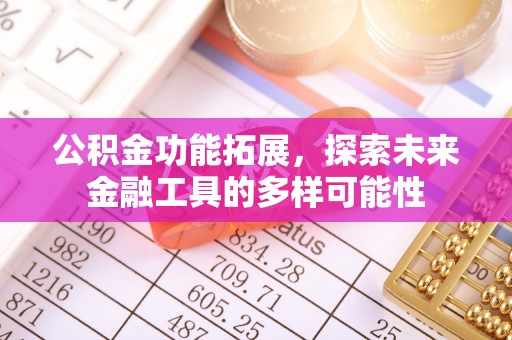 耿马公积金功能拓展，探索未来金融工具的多样可能性