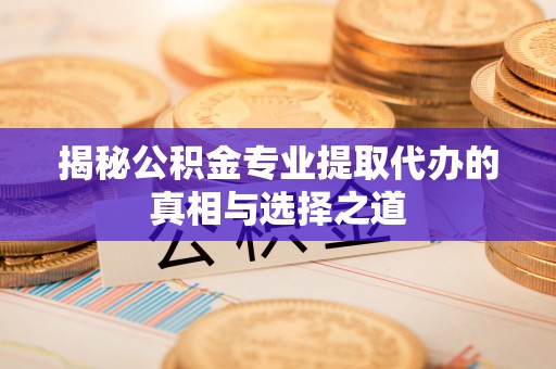 耿马揭秘公积金专业提取代办的真相与选择之道