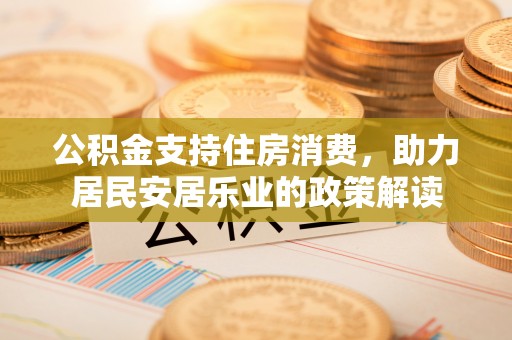 耿马公积金支持住房消费，助力居民安居乐业的政策解读