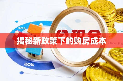 耿马揭秘新政策下的购房成本