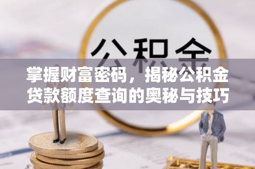 耿马掌握财富密码，揭秘公积金贷款额度查询的奥秘与技巧