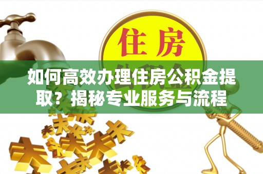 耿马如何高效办理住房公积金提取？揭秘专业服务与流程