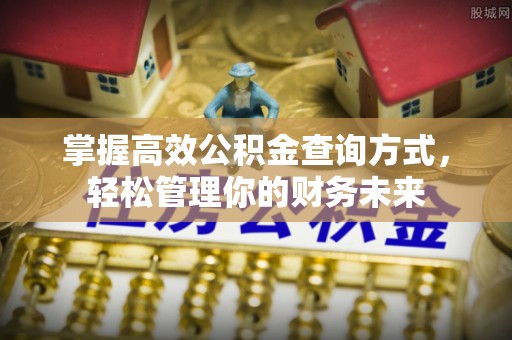 耿马掌握高效公积金查询方式，轻松管理你的财务未来