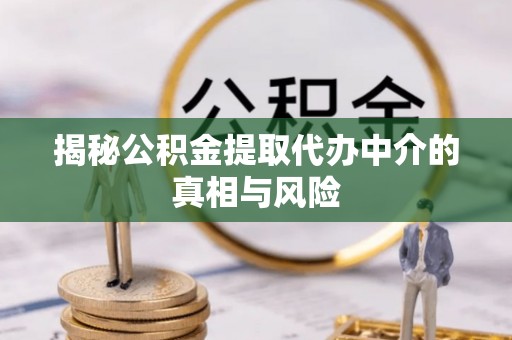 耿马揭秘公积金提取代办中介的真相与风险