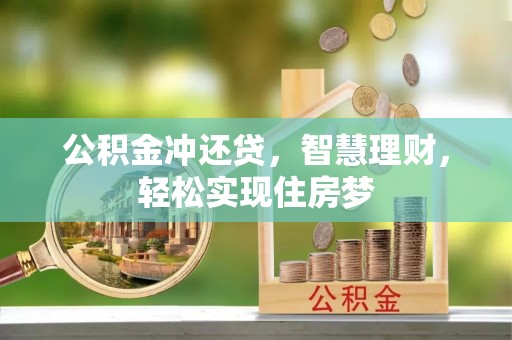 耿马公积金冲还贷，智慧理财，轻松实现住房梦