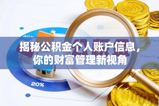 耿马揭秘公积金个人账户信息，你的财富管理新视角