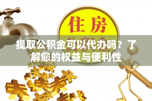 耿马提取公积金可以代办吗？了解您的权益与便利性