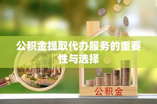 耿马公积金提取代办服务的重要性与选择
