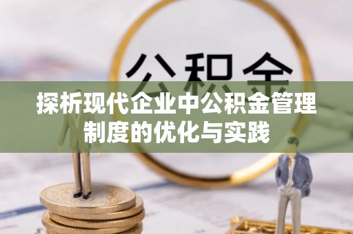 耿马探析现代企业中公积金管理制度的优化与实践